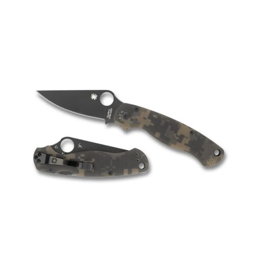 Spyderco Para Military 2 Camo Black Blade Spyderco