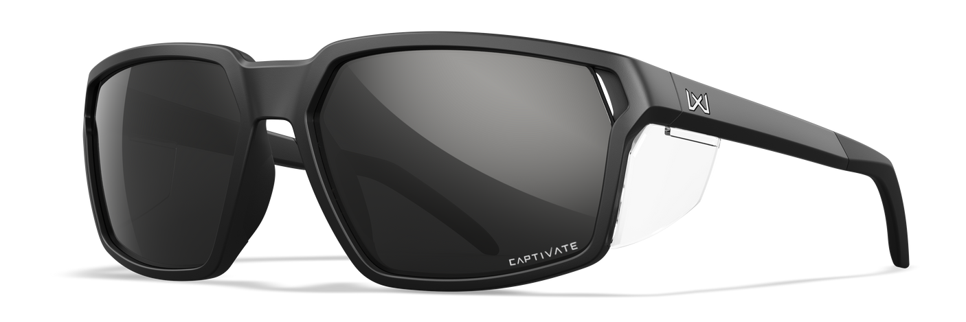 Wiley X WX Sierra CAPTIVATE™ Polarized Black Mirror