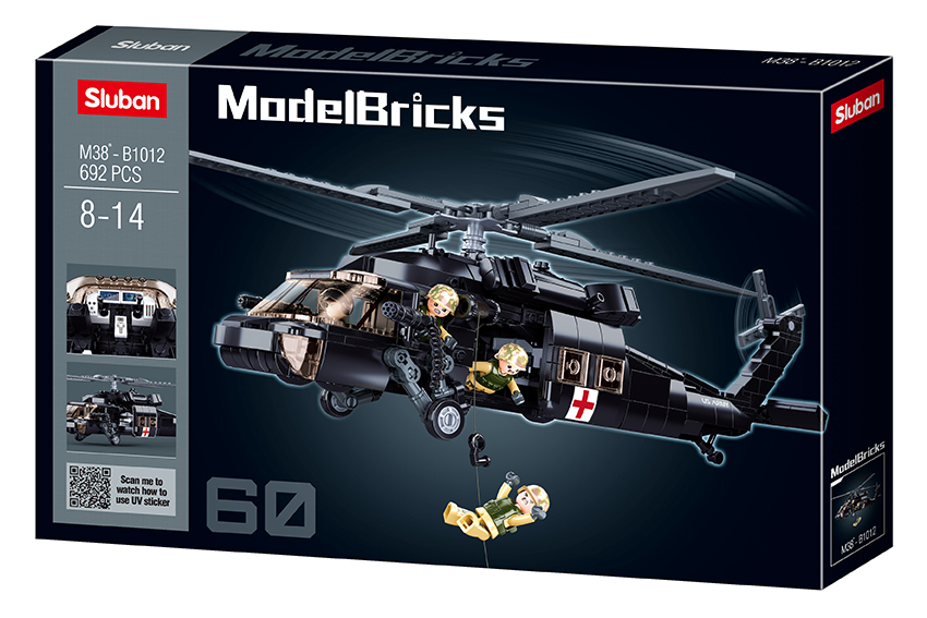 Sluban Lego - Black Hawk Sluban