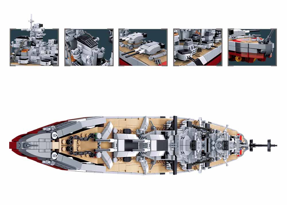 Sluban ModelBricks - Battleship