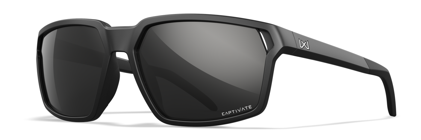 Wiley X WX Sierra CAPTIVATE™ Polarized Black Mirror