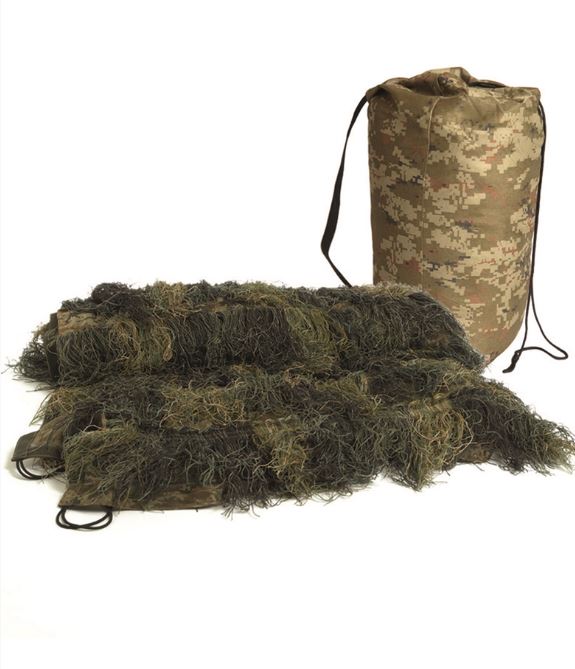 Mil-Tec Ghillie Pro Anti Fire Camo 140x100cm W/L Mil-Tec