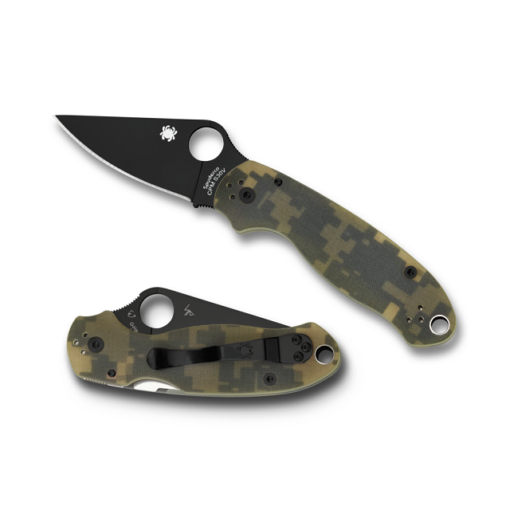 Spyderco Para 3 Camo Black Blade Spyderco