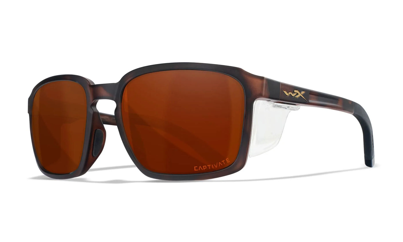 Wiley X WX Alfa Captivate Polarized Havana Brown Wiley X